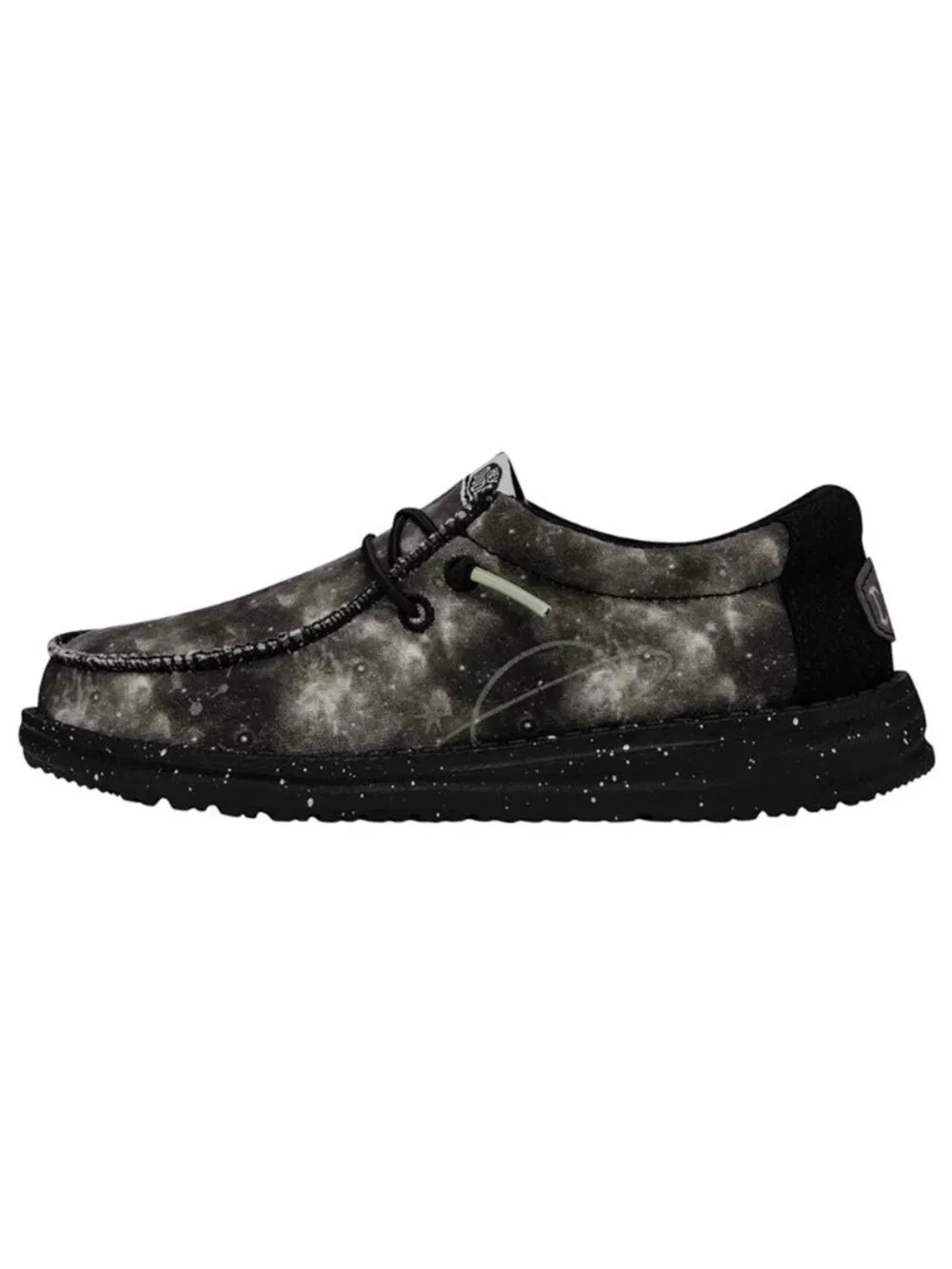Hey Dude Youth Wally Galaxy Black Glow in the dark Y12 US Brand new with tags.